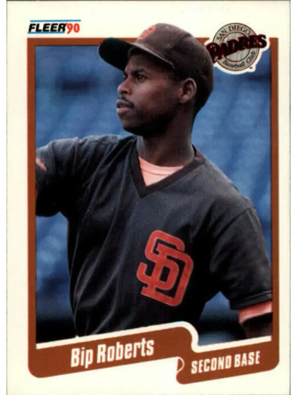 1990 Bip Roberts Fleer Baseball Card #166